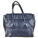 Prada Vintage Muted Blue Leather Glace 2Way Handbag