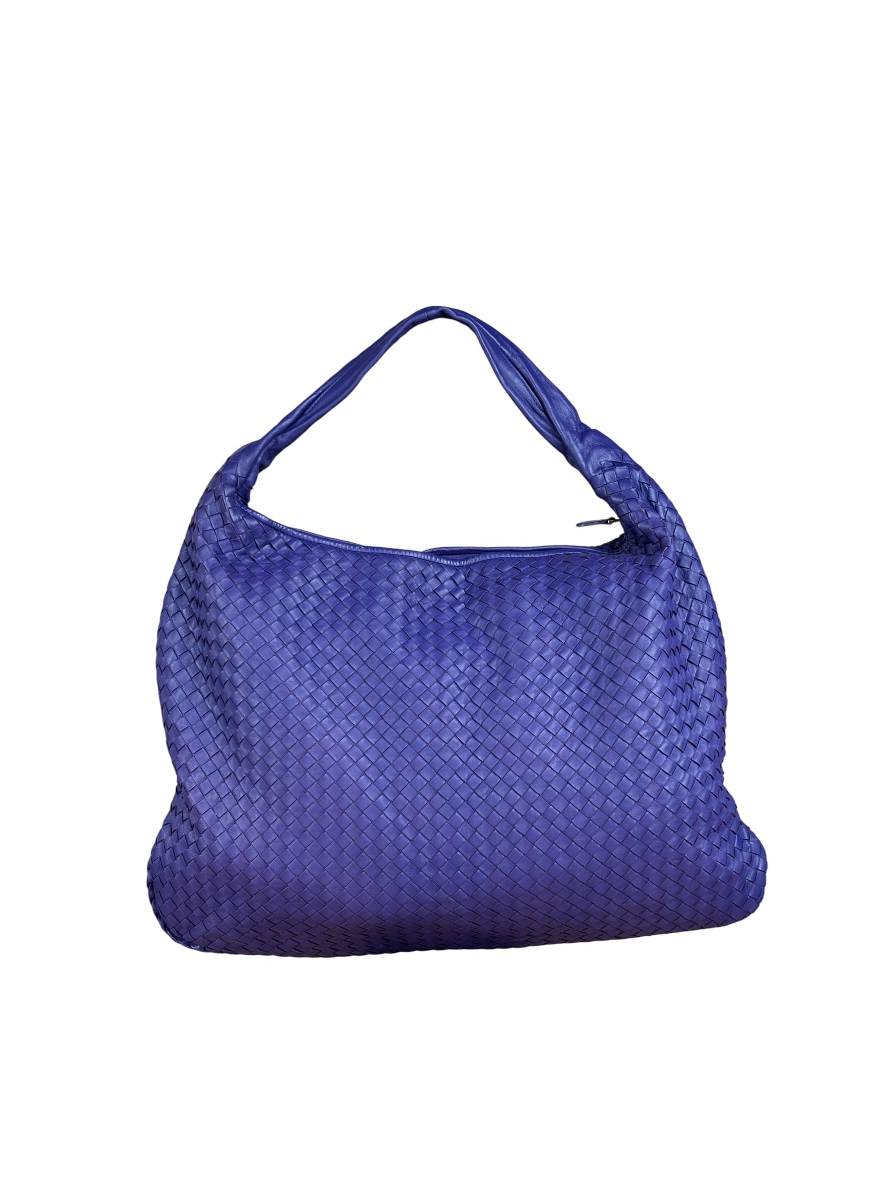 Bottega Veneta Purple Intrecciato Hobo Bag