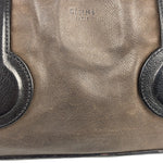 Celine Brown/Black Leather Bowling Bag