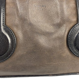 Celine Brown/Black Leather Bowling Bag