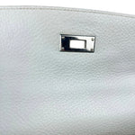 Hermes Kelly 32 White Clemence Leather Handbag 2008