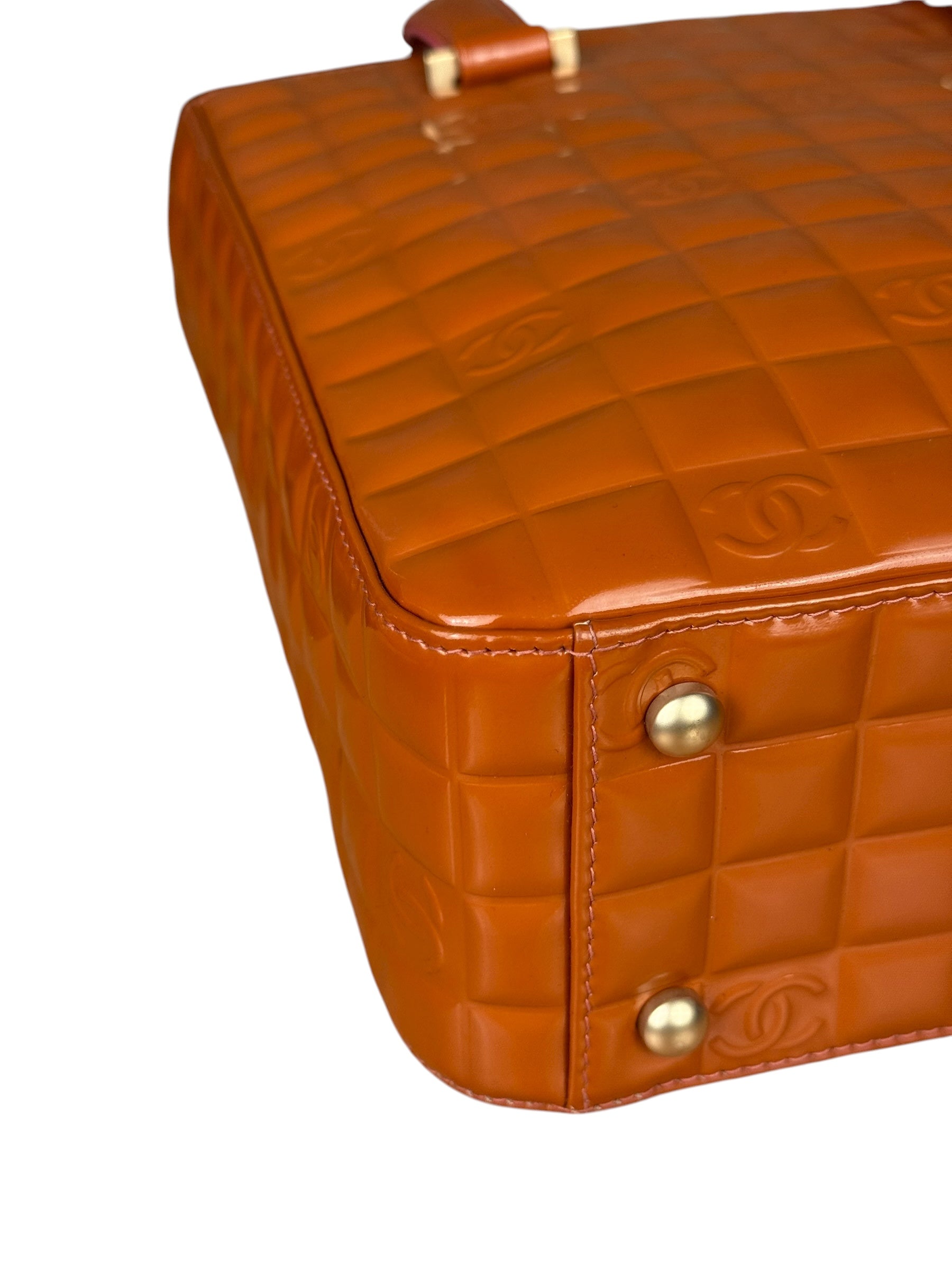 Chanel Chocolate Bar Patent Tote 2002