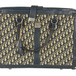 Christian Dior Vintage Navy Oblique Travel Bag