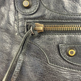 Balenciaga Vintage Black Leather Classic Sunday Tote Bag