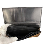 Valentino Black Leather Long Wallet