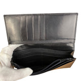 Valentino Black Leather Long Wallet