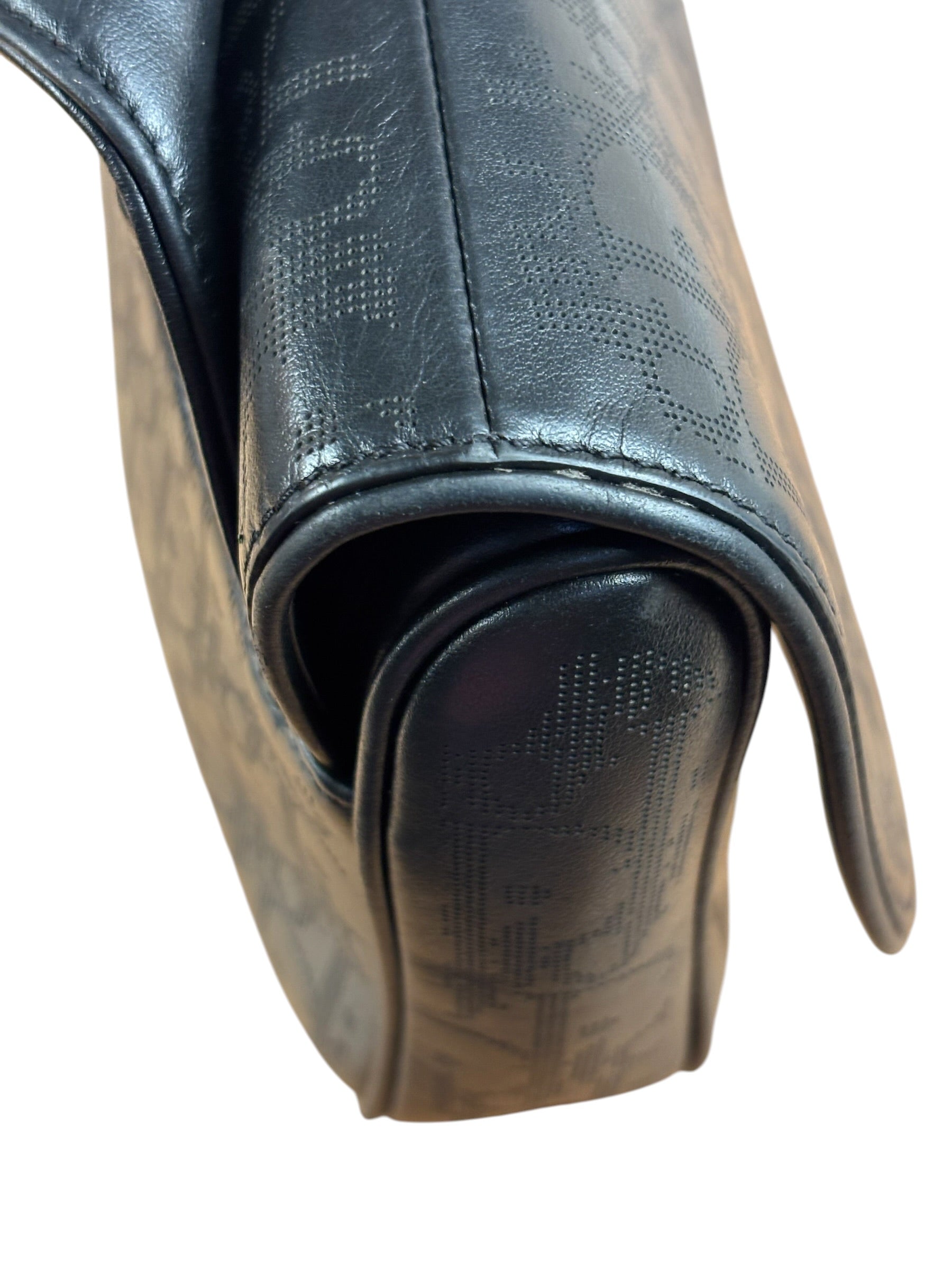 Christian Dior Black Calfskin Galaxy Saddle Messenger Bag