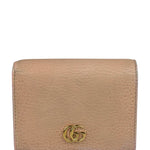 Gucci GG Nude Pink Leather Marmont Compact Eallet