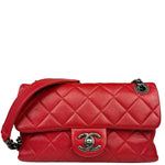 Chanel Striking Red Quilted Rocks Small Flap Bag 2014