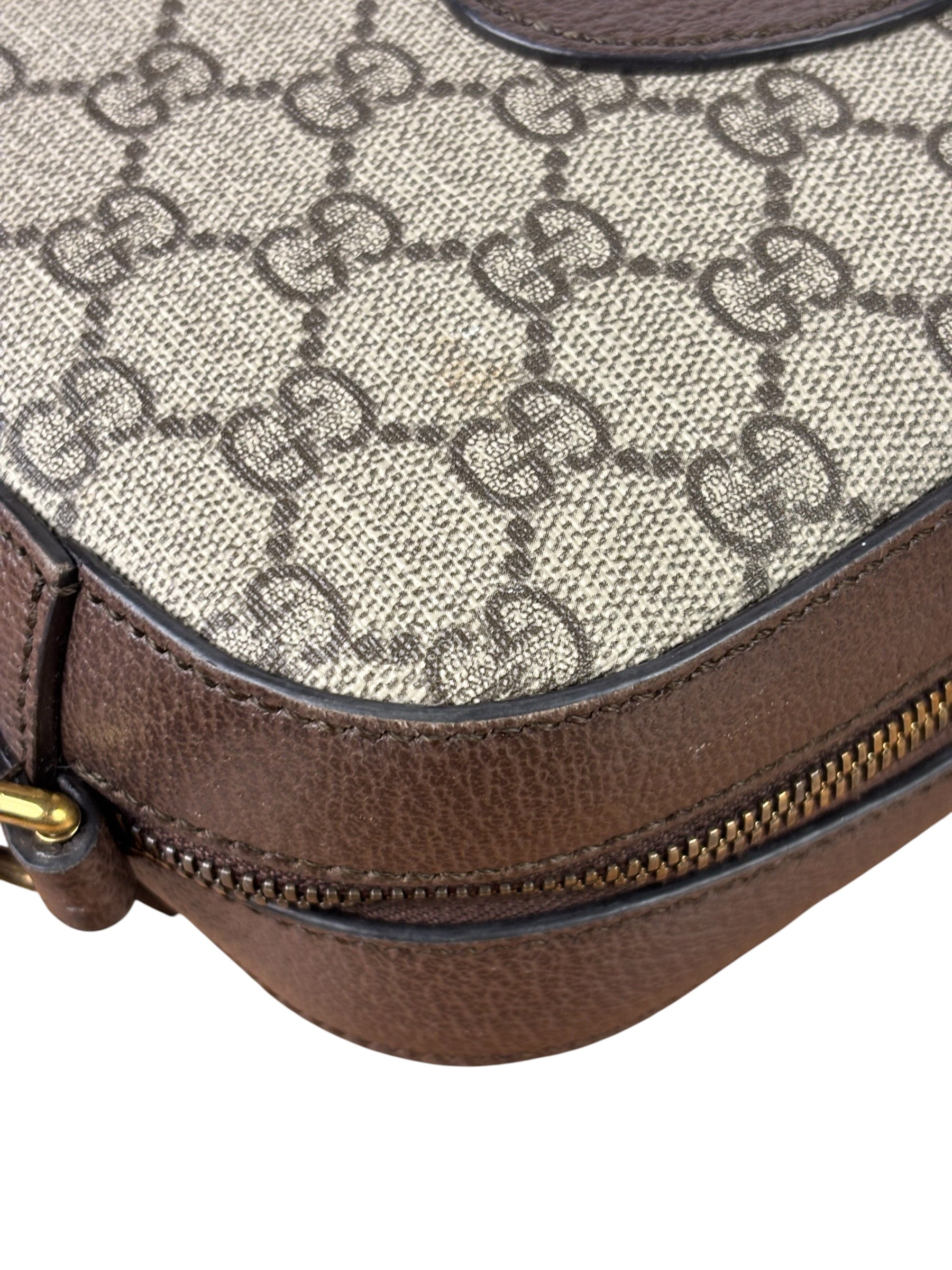 Gucci Vintage Brown GG Neo Crossbody Bag
