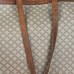 Celine Vintage Coated Canvas Macadam Shoulder Tote