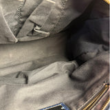 Balenciaga Navy Lambskin Moto Work Two-Way Bag