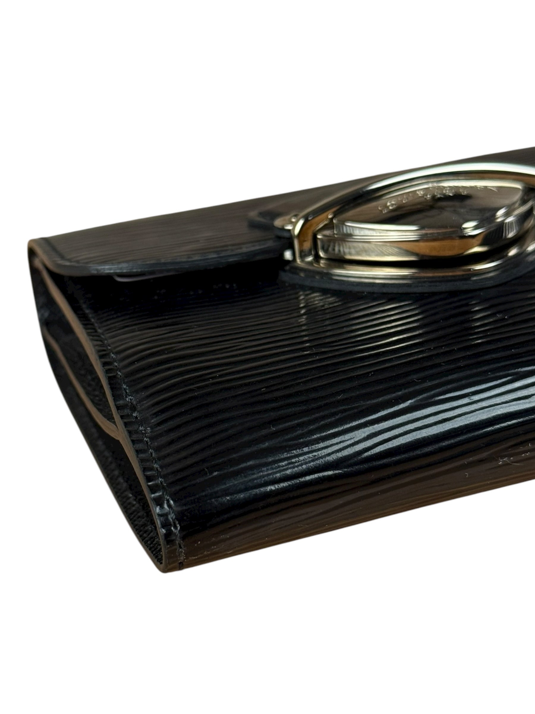 Louis Vuitton Black Epi Joey Trifold Wallet