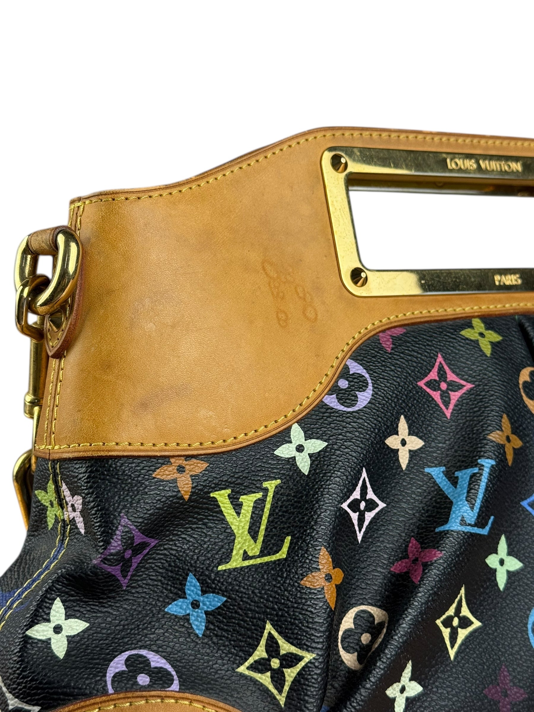 Louis Vuitton Black Murakami Judy MM Handbag