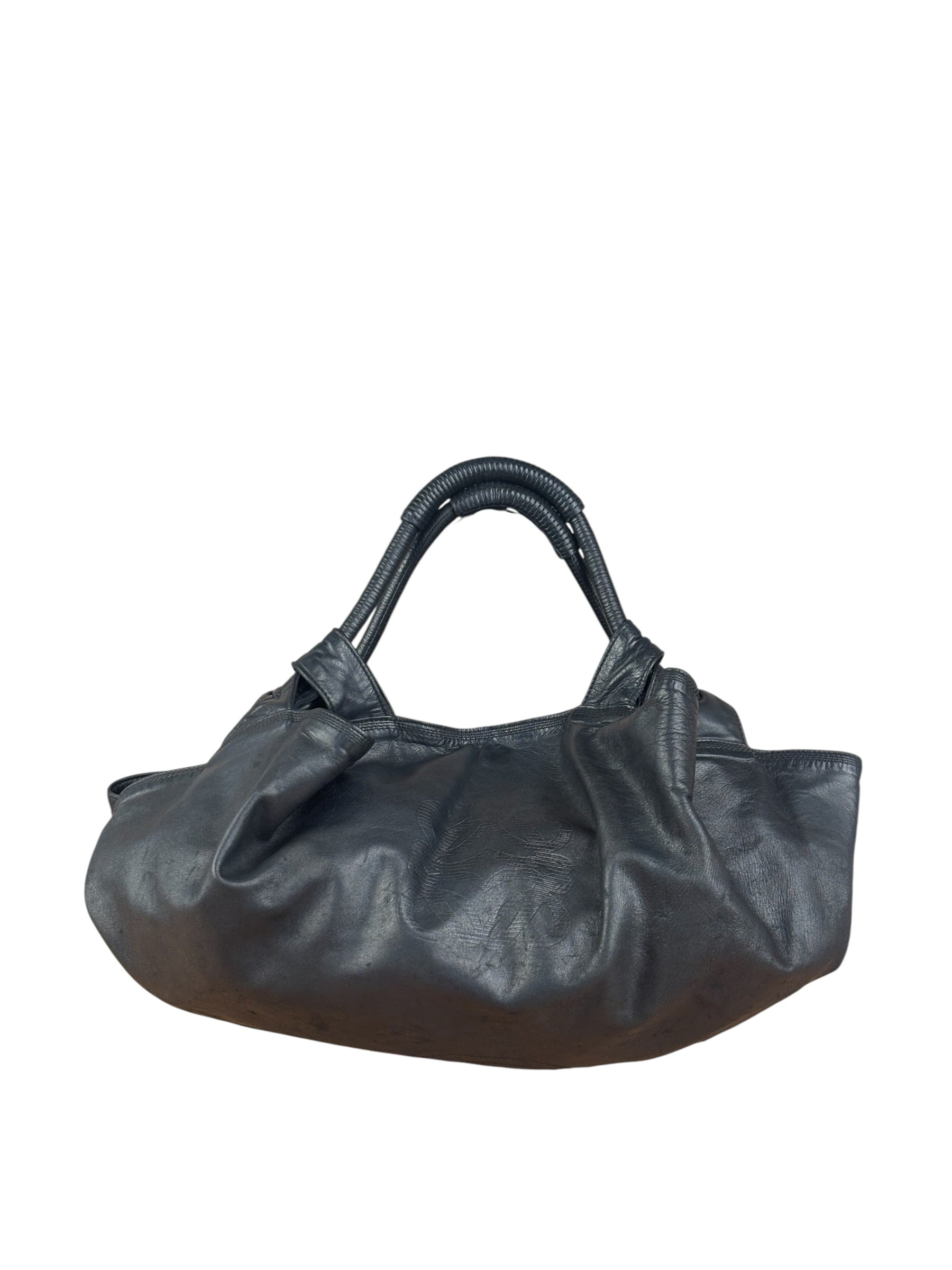 Loewe Black Leather Nappa Aire Shoulder Bag