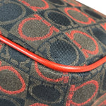 Salvatore Ferragamo Multicolor Leather Trim Monogram Gancini Pochette