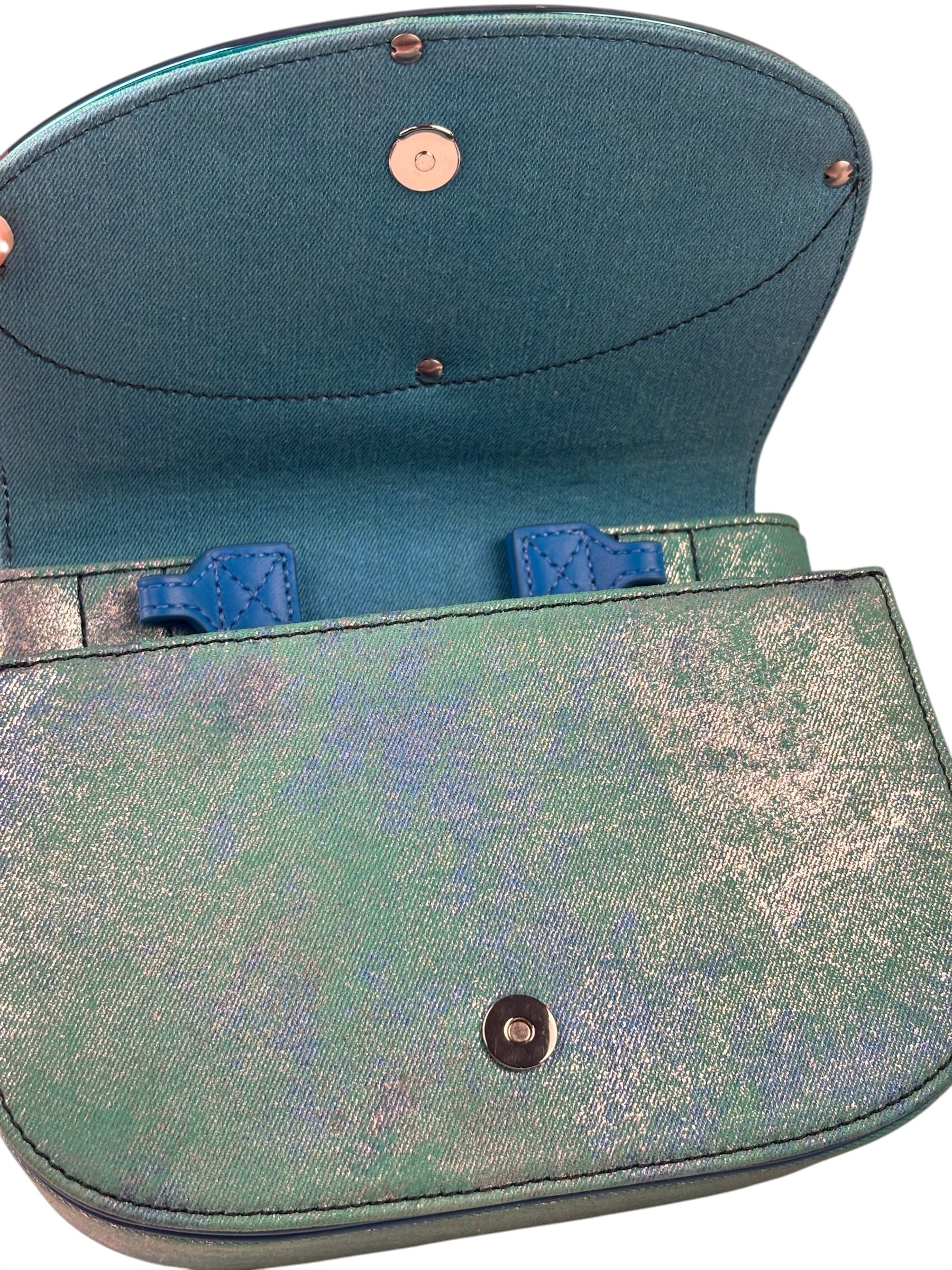 Diesel Blue Iridescent 1DR Shoulder Bag