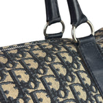 Christian Dior Vintage Black Trotter Boston Travel Bag