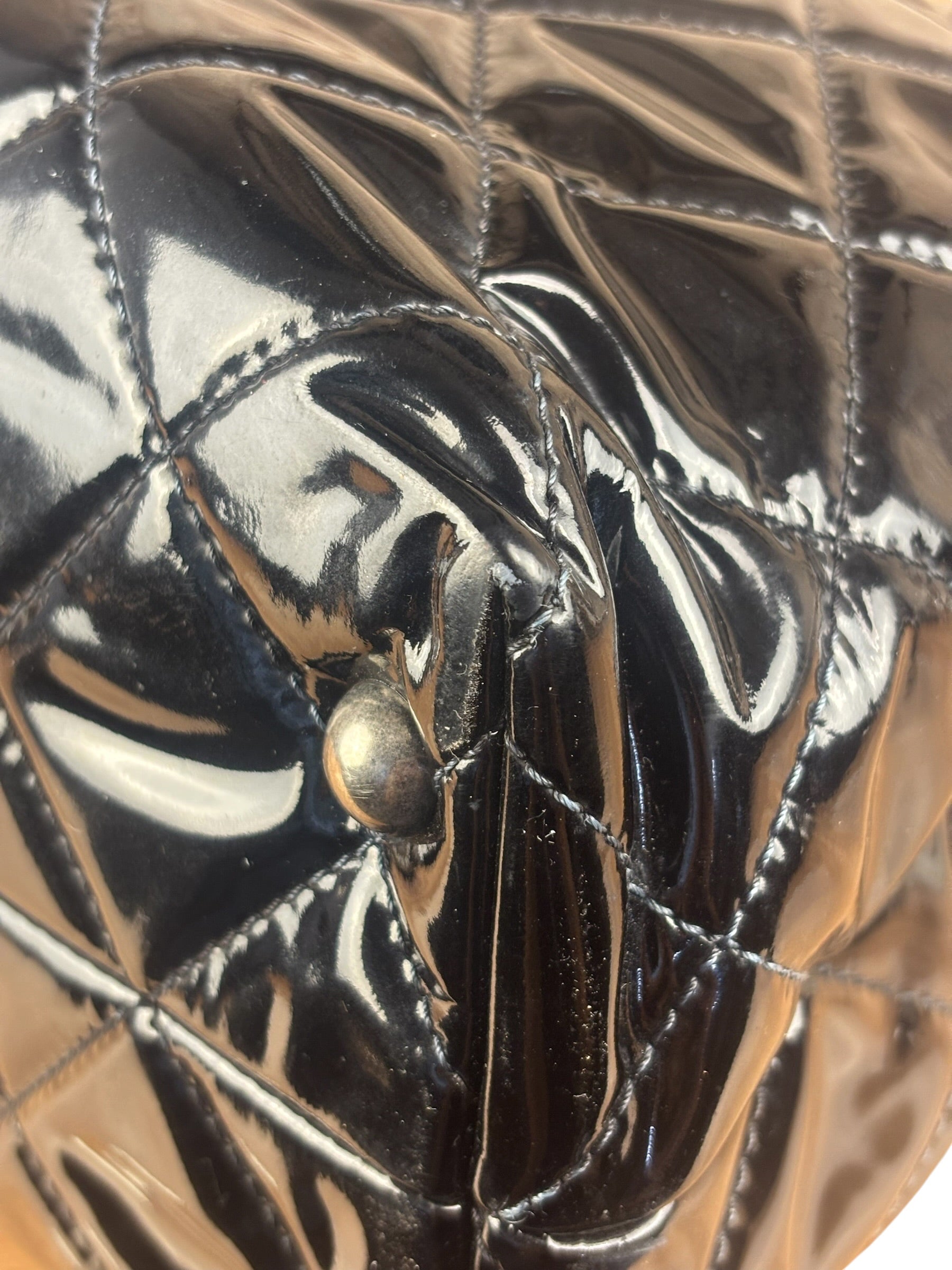 Chanel Black Patent Leather 2.55 Reissue Tote Bag 2010