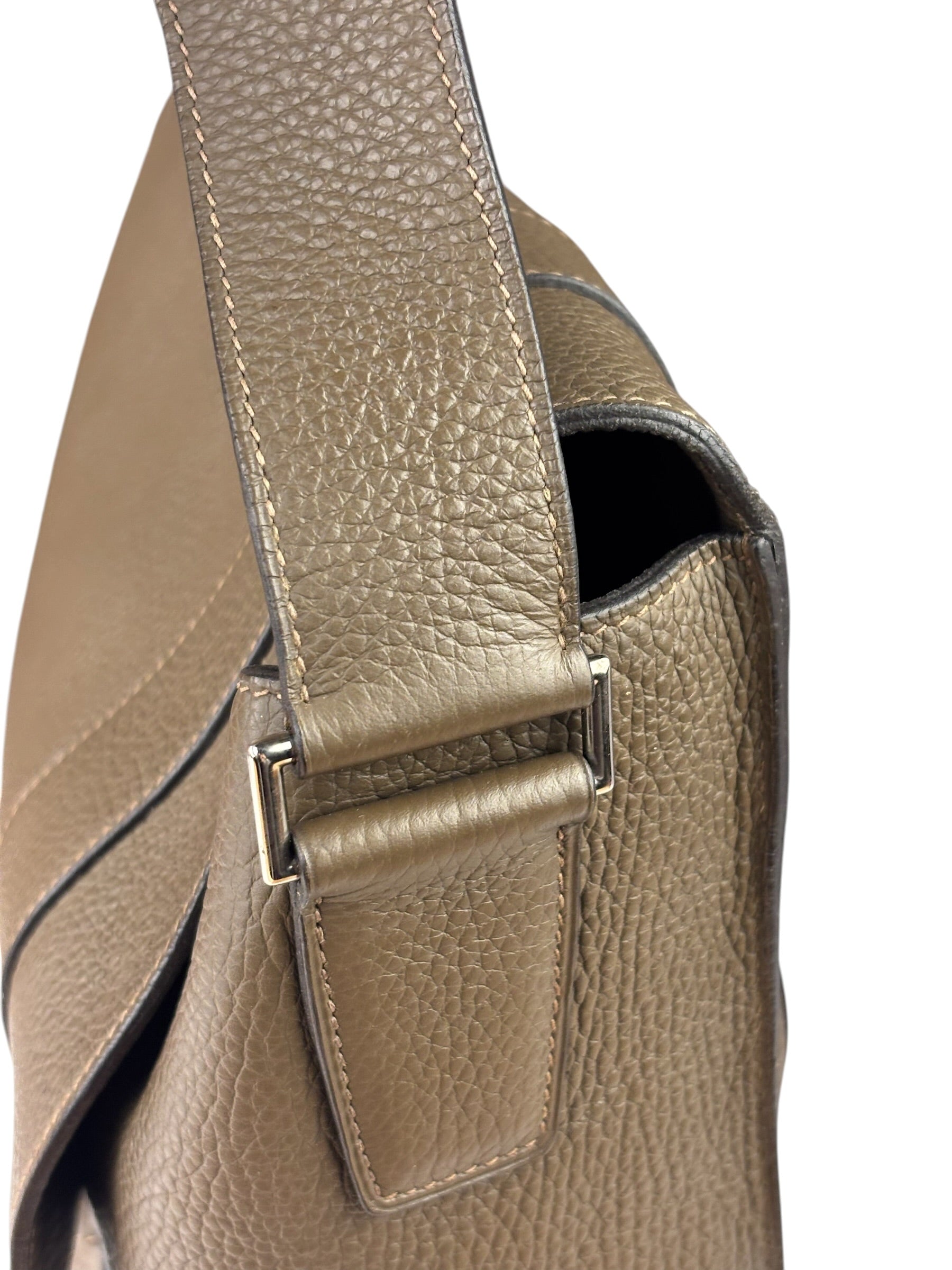Hermes Brown Leather Sac Alfred Taorillon Clemence 35