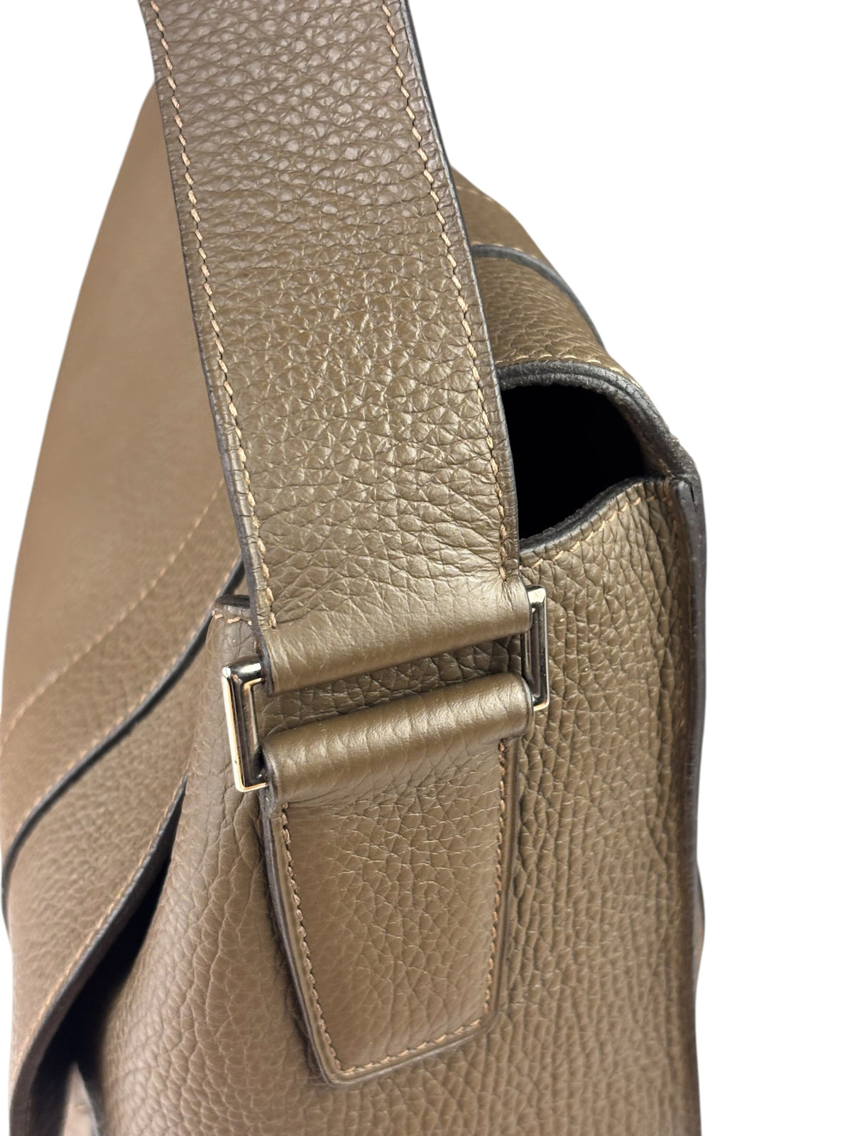 Hermes Brown Leather Sac Alfred Taorillon Clemence 35