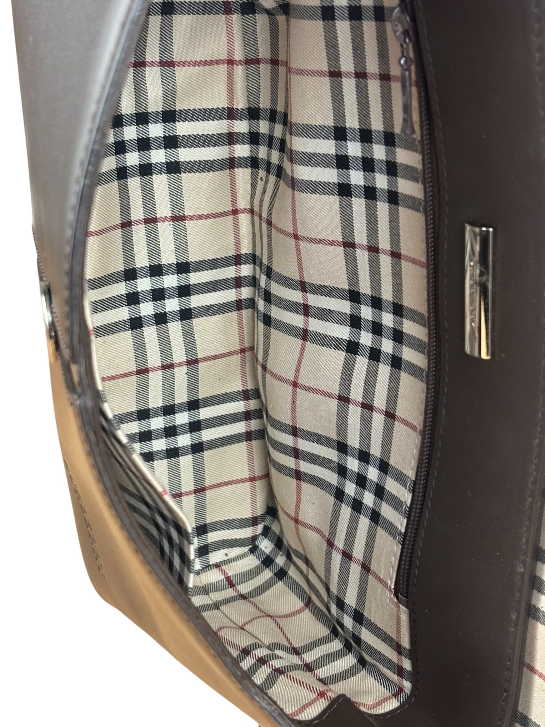 Burberry Brown Leather Shoulder Bag