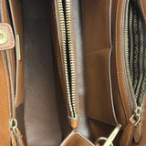 Prada Vintage Brown Leather Top Handle Bag