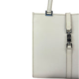 Gucci Off-White Leather Piston Lock Jackie Tote