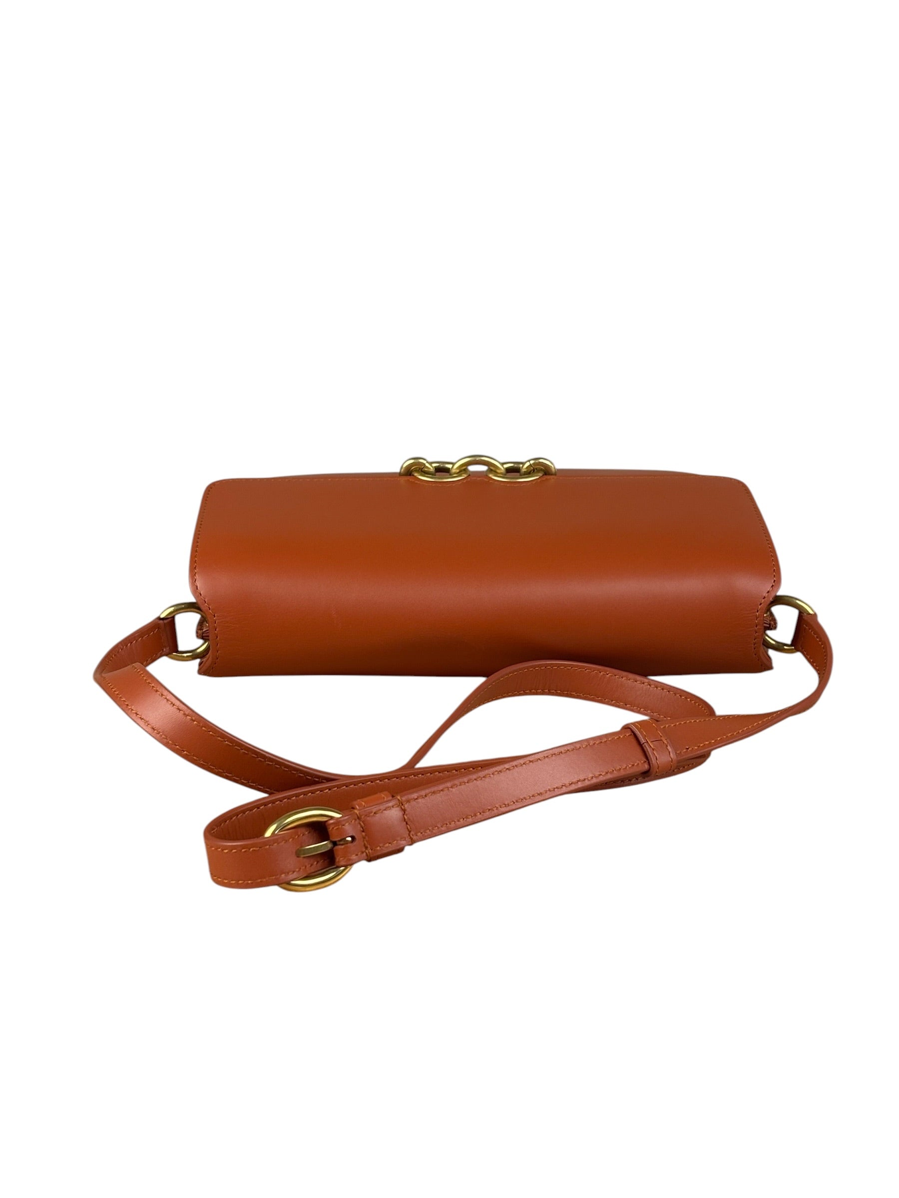 Saint Laurent Burnt Orange Le Maillon Shoulder Bag