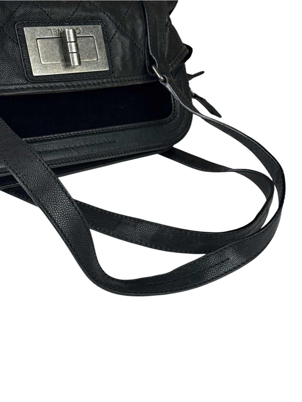 Chanel Black Quilted Leather Reissue 2.55 Bowling Bag 2006