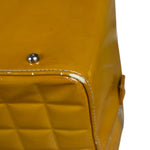 Chanel Vintage Patent Chocolate Bar Bowler Bag