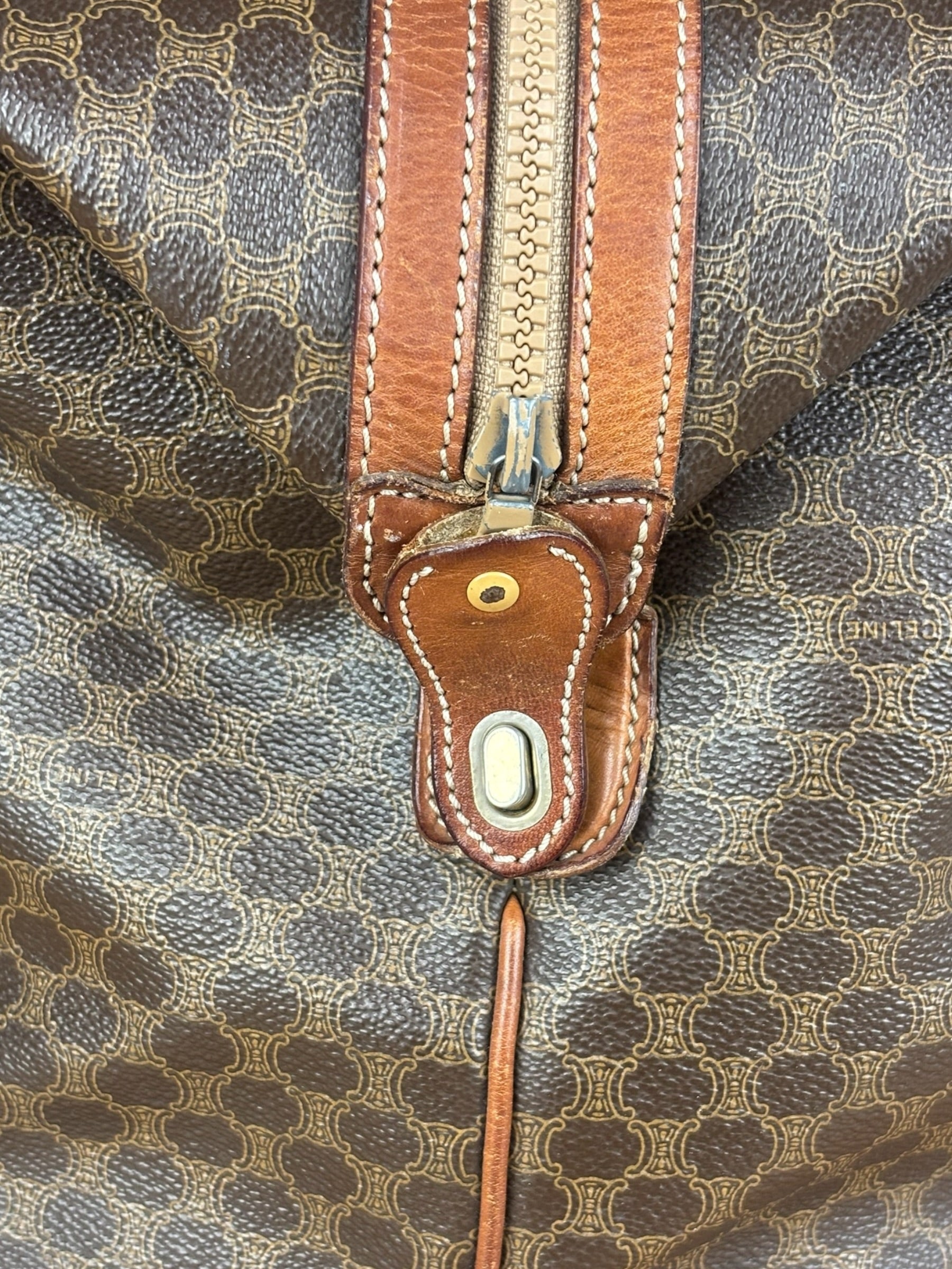 Celine Vintage Macadam Weekender Travel Bag