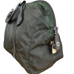 Prada Vintage Green Nylon Top Handle Bowler Bag