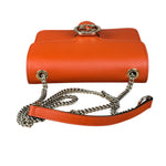 Gucci Orange Leather G Dollar Interlocking Small Shoulder Bag