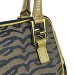 Fendi Vintage Tiger Print Mini Bowler Bag