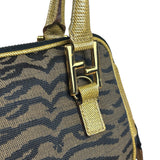 Fendi Vintage Tiger Print Mini Bowler Bag