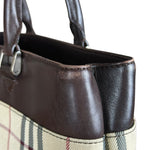 Burberry Vintage Canvas Nova Check Tote