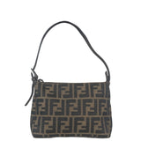 Fendi Leather Trim Zucca Pochette
