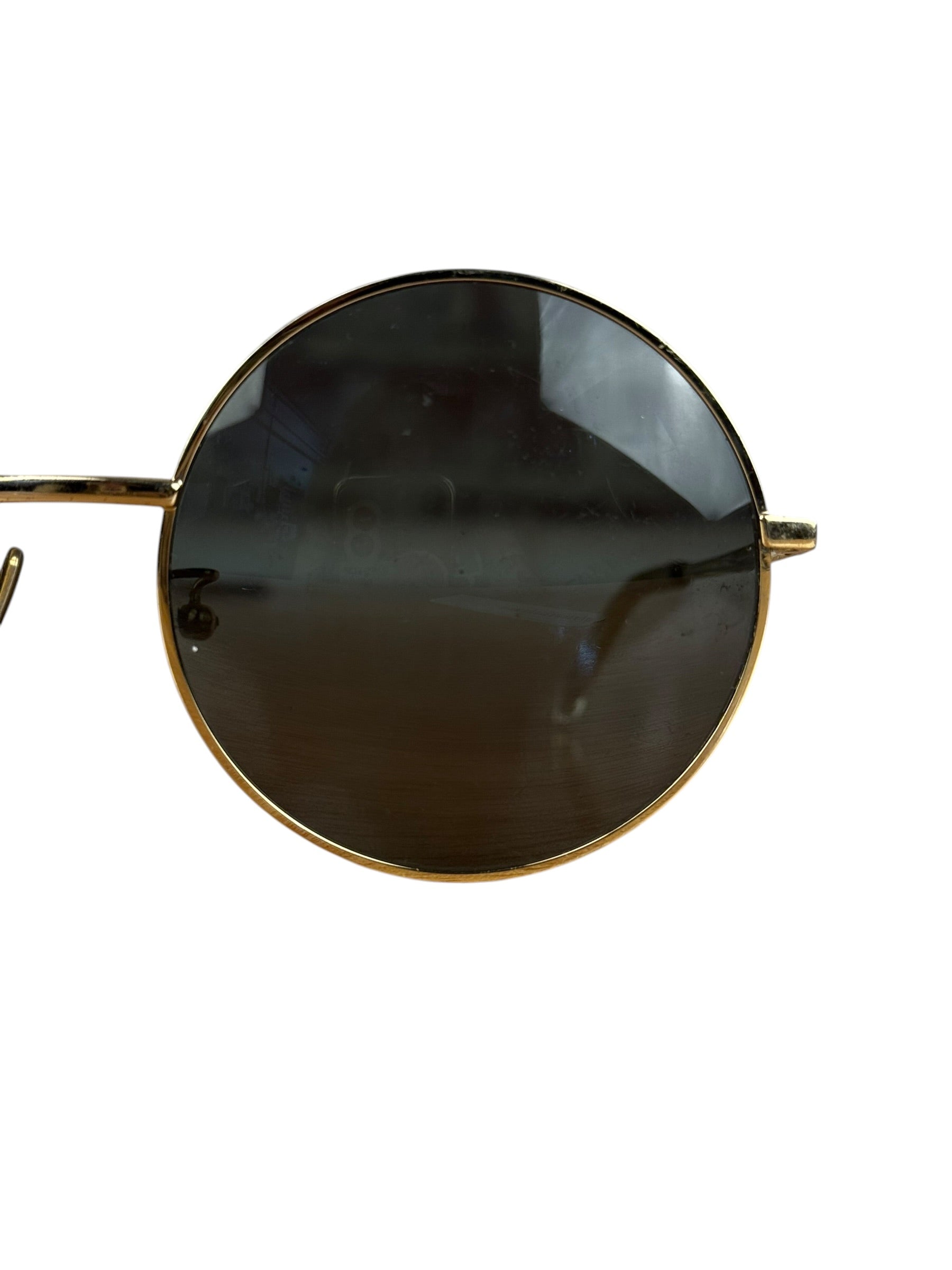 Celine Vintage Gold Round Frame Sunglasses