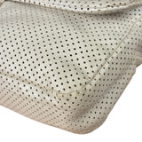Chanel Ivory Perforated Drill Two-Tone Mademoiselle Flap Bag 2006