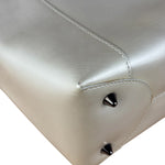 Christain Dior Leather Chrome Beaded Malice Tote Bag