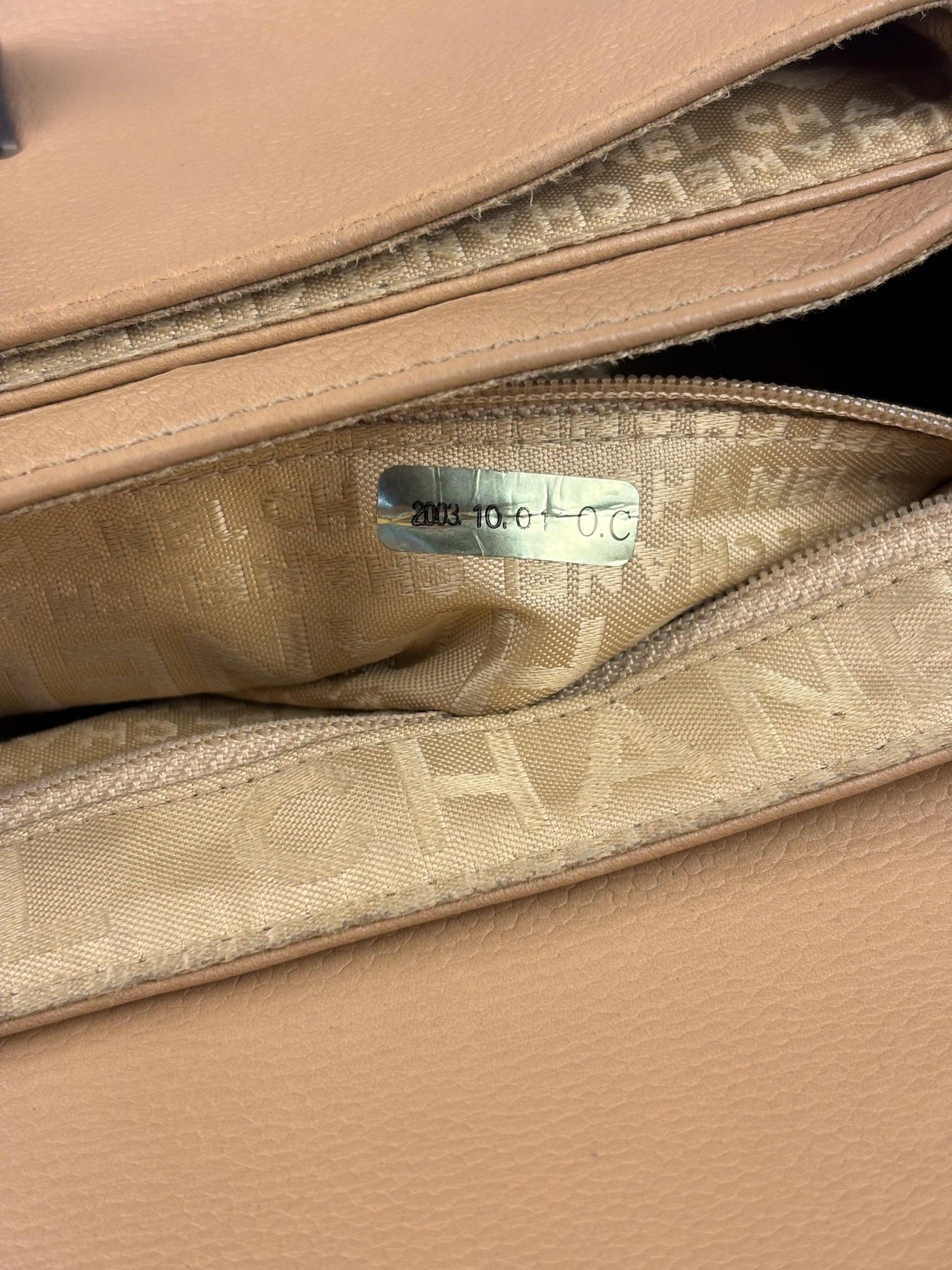 Chanel Beige Leather Reissue Accordion Shoulder Bag 2003