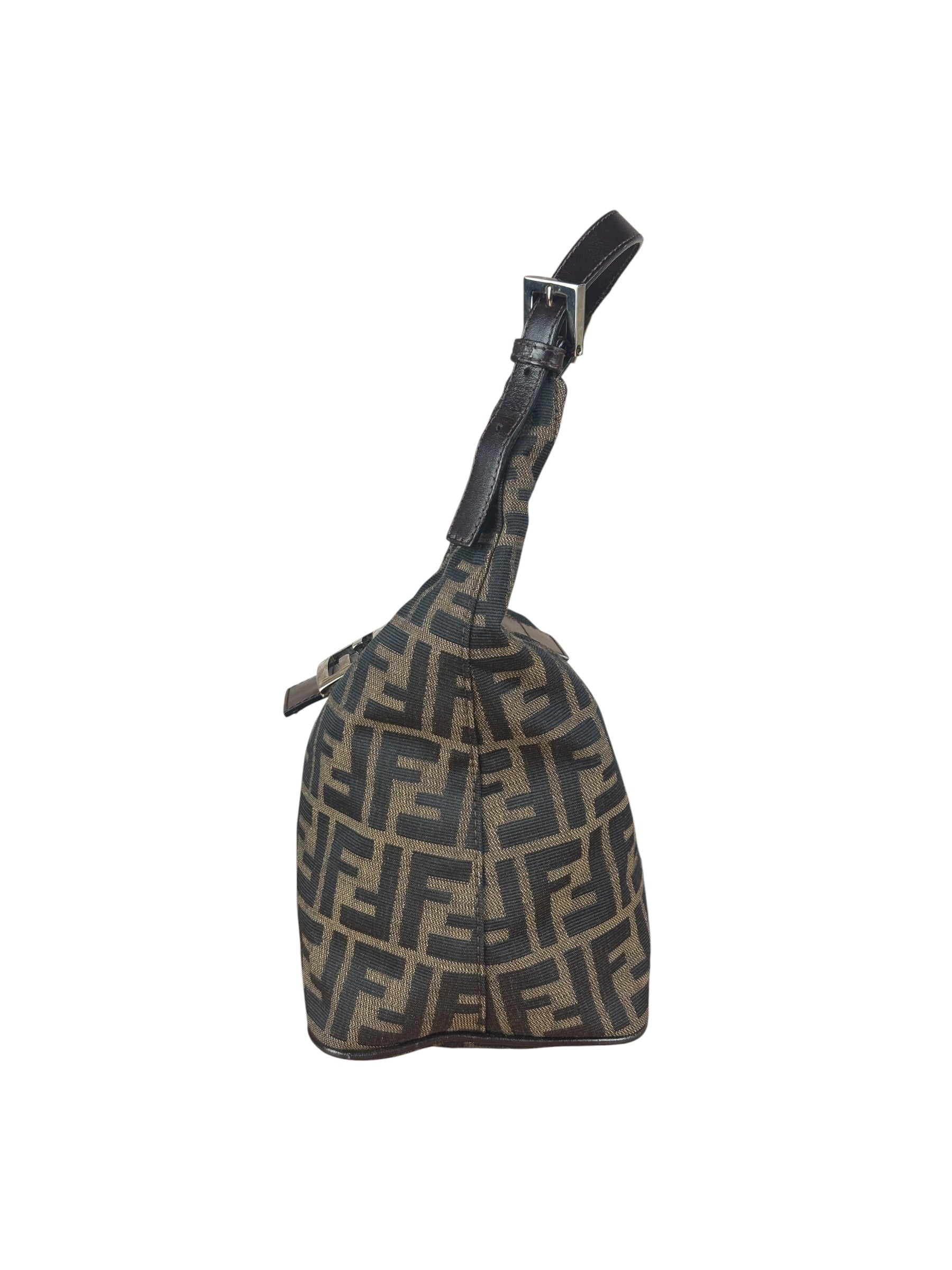 Fendi Zucca FF Mamma Baguette Shoulder Bag