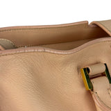 YSL Vintage Classic Y Cabas Peach Leather 2Way Handbag