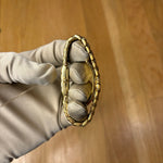 Fendi Gold Plated Rectangular Champagne Dial