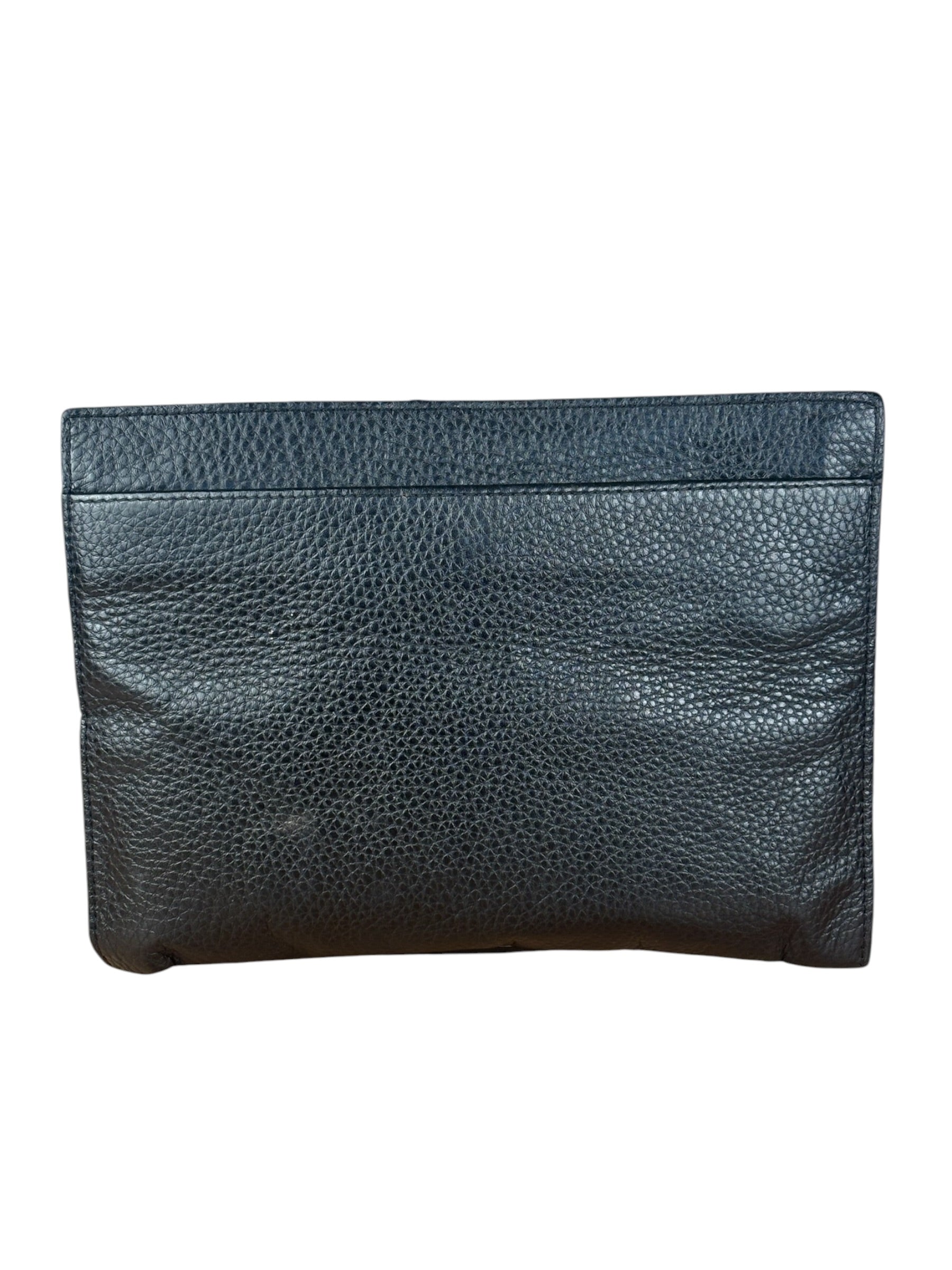 Tom Ford Black Leather Alix Clutch