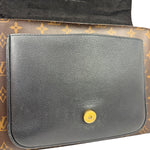 Louis Vuitton Black Leather/ Monogram Marignan 2Way Bag