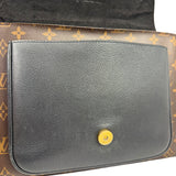 Louis Vuitton Black Leather/ Monogram Marignan 2Way Bag