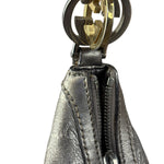 Gucci Vintage GG Metallic Leather Hobo Shoulder Bag