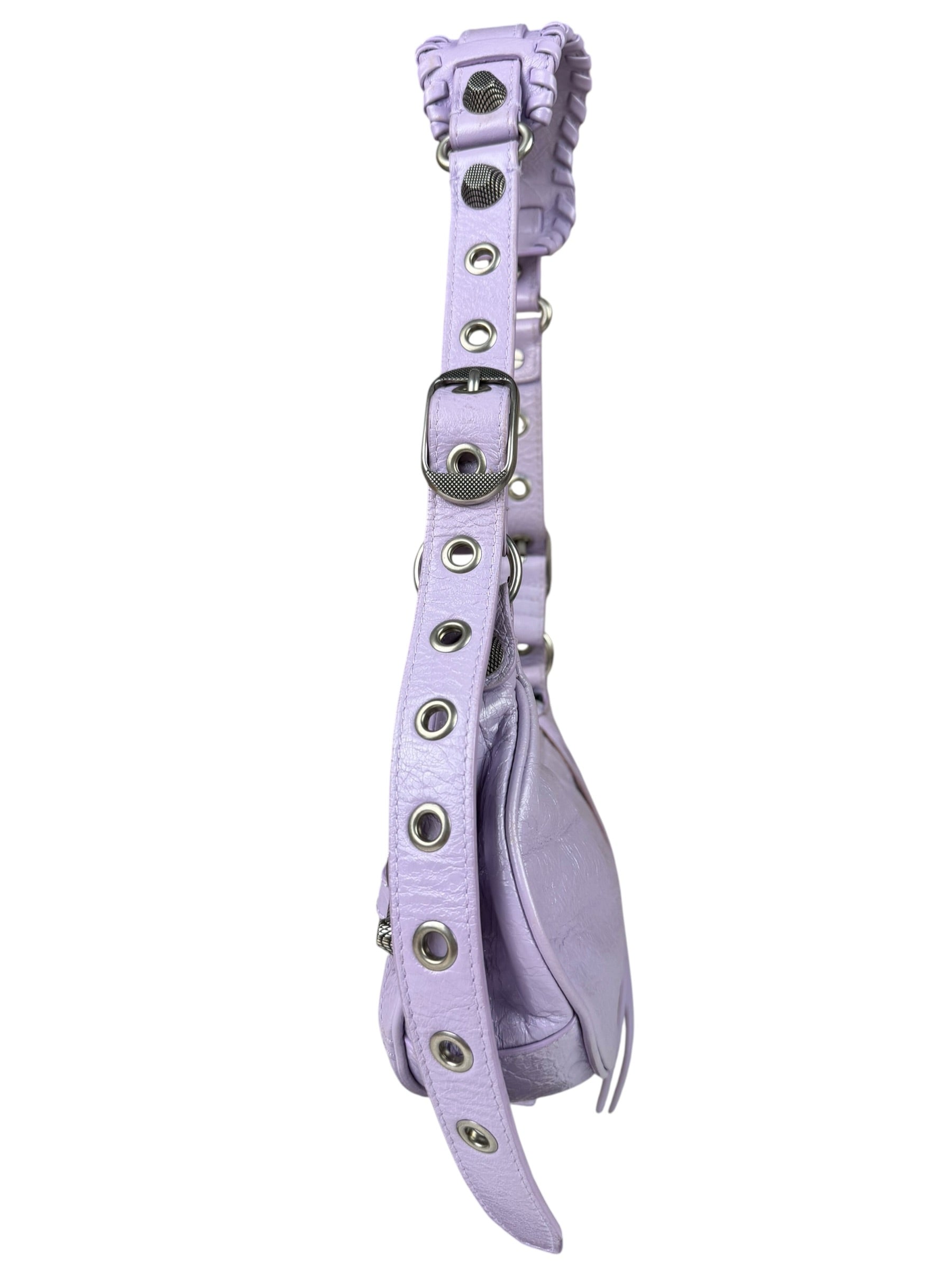 Balenciaga Lilac Calfskin Le Cagole XS Shoulder Bag